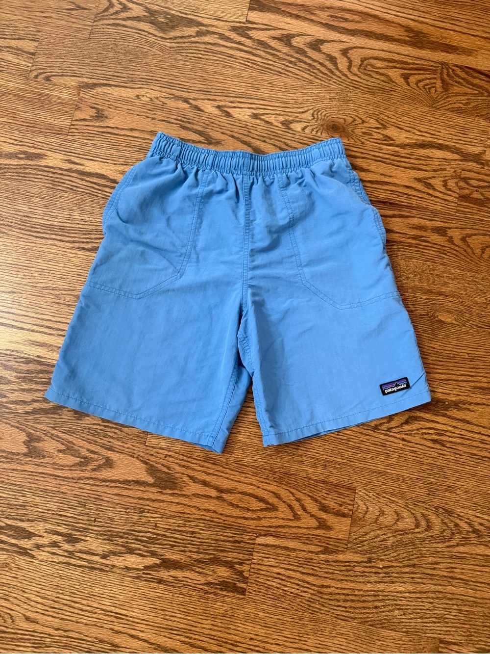 Patagonia Boys Large Light Blue Shorts Swim